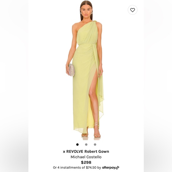 NWT-Michael Costello Revolve Robert Gown - Picture 3 of 4